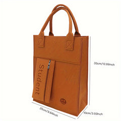 Felt School Supplies Storage Bag Large Capacity Tote Portable Shopping
