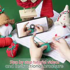 Christmas Dwarf Crochet Kit with Video Tutorials