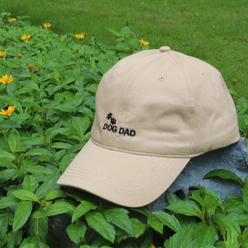 Dog Dad Letter Embroidered Hat Dog Paw Hat Cap