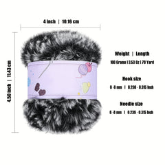 Faux Fur Yarn Thick Wool DIY Knitting Scarf Blanket Mink Velvet