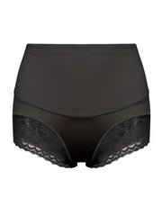 Lace Stitching Briefs Comfy Stretchy Panties Women's Lingerie