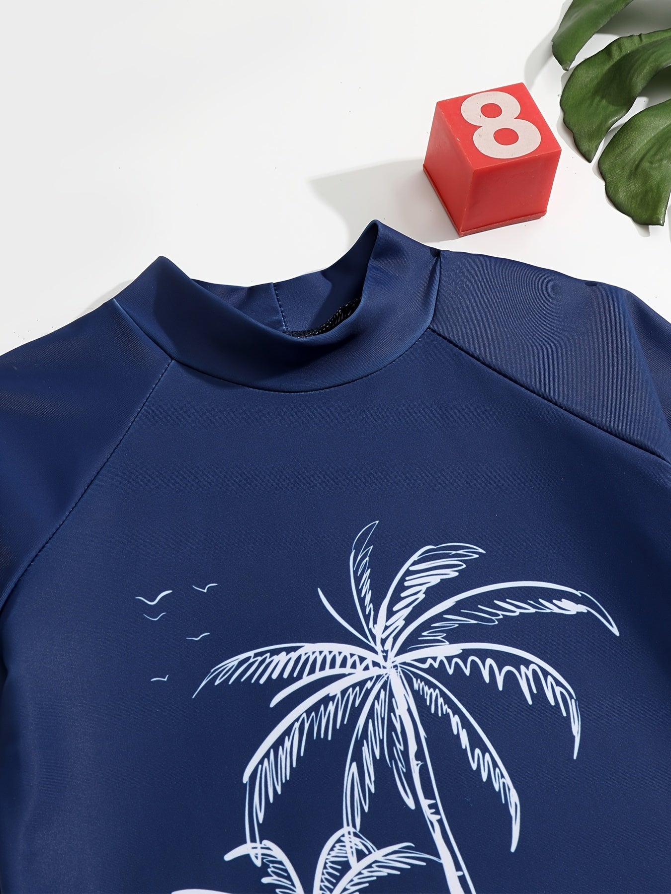 Boys Tropical Trees Swimwear Set Quick Dry Casual Kids Clothes