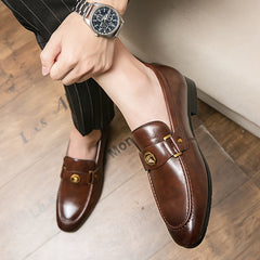 Men's Classic Slip On Loafer Shoes for Wedding Business Party Office