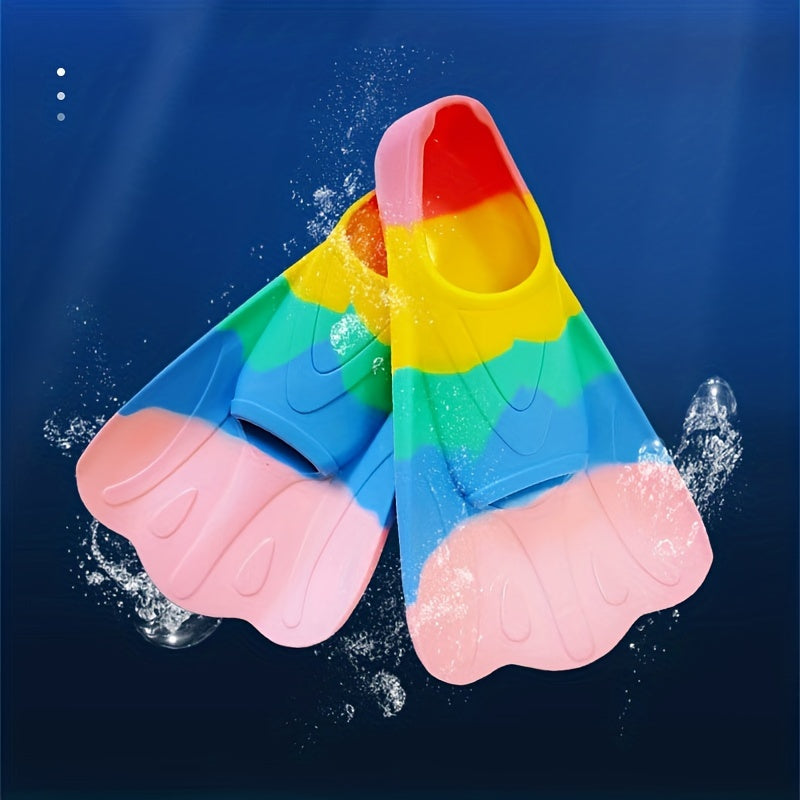 Colorful Silicone Swim Fins for Men Women Diving