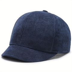 Short Brim Corduroy Baseball Cap Solid