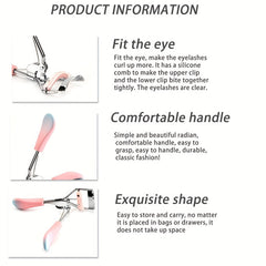 10 Refills Eyelash Curler for Women - Lifts Lashes - Long Lasting Natural Look