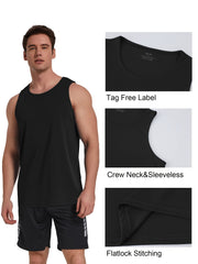 TELALEO Men's Workout Tank Tops Quick Dry Mesh Gym Shirt