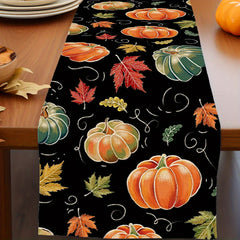 Halloween Pumpkin Table Runner Horror Theme Table Cover