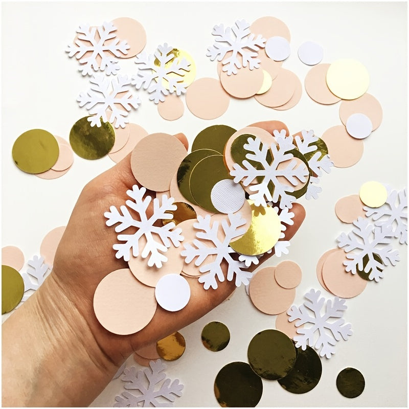 100pcs Christmas Snowflake Disc Party Decoration Confetti