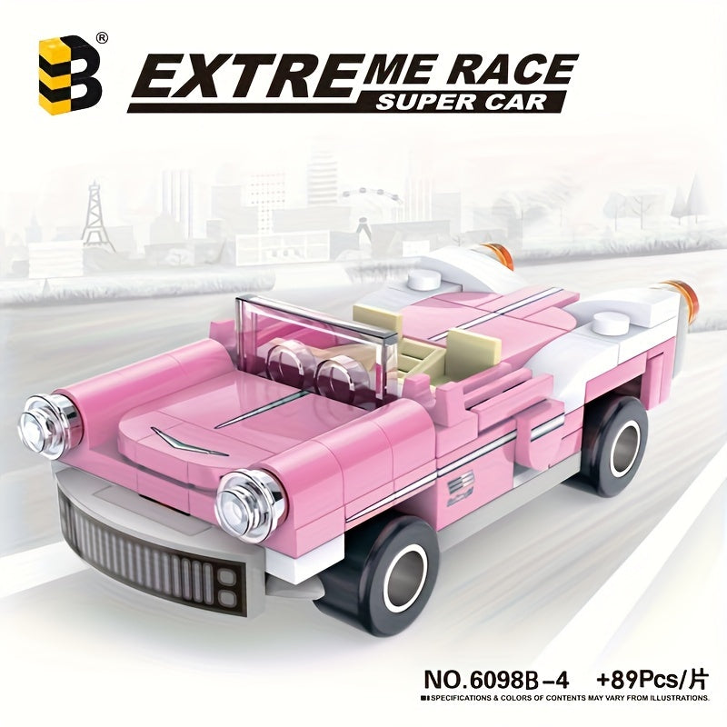 Building Blocks Convertible Kit Toy Gift Sports Car Series