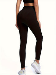 Ribbed Yoga Pants Stretch Leggings Women's Activewear