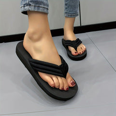 Outdoor Comfort Sandals Solid Round Toe Sport Slides