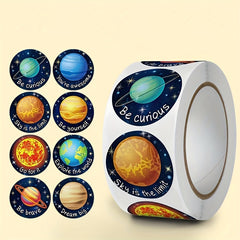 50pcs Space Planet Pattern Stickers DIY Craft Decoration Hand Tent