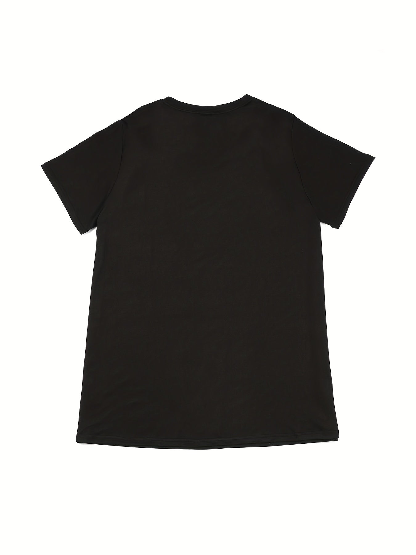 Ombre Graphic Lounge Dress Short Sleeve Stretch Nightdress