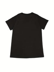 Ombre Graphic Lounge Dress Short Sleeve Stretch Nightdress