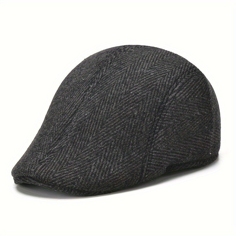 Men's Beret Painter Hat Plaid Casual Hats