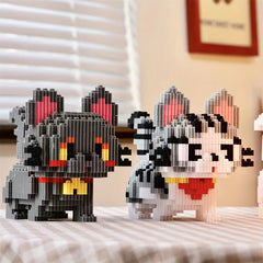 1505pcs Cat Building Blocks Puzzle Set for Ages 14