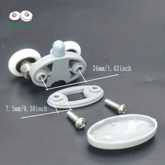 4pcs Shower Room Pulley Whower Door Rollers Runners Two Wheels