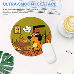 Gaming Mouse Pad Round Non-slip Rubber Mouse Pad for Office Computers Laptops