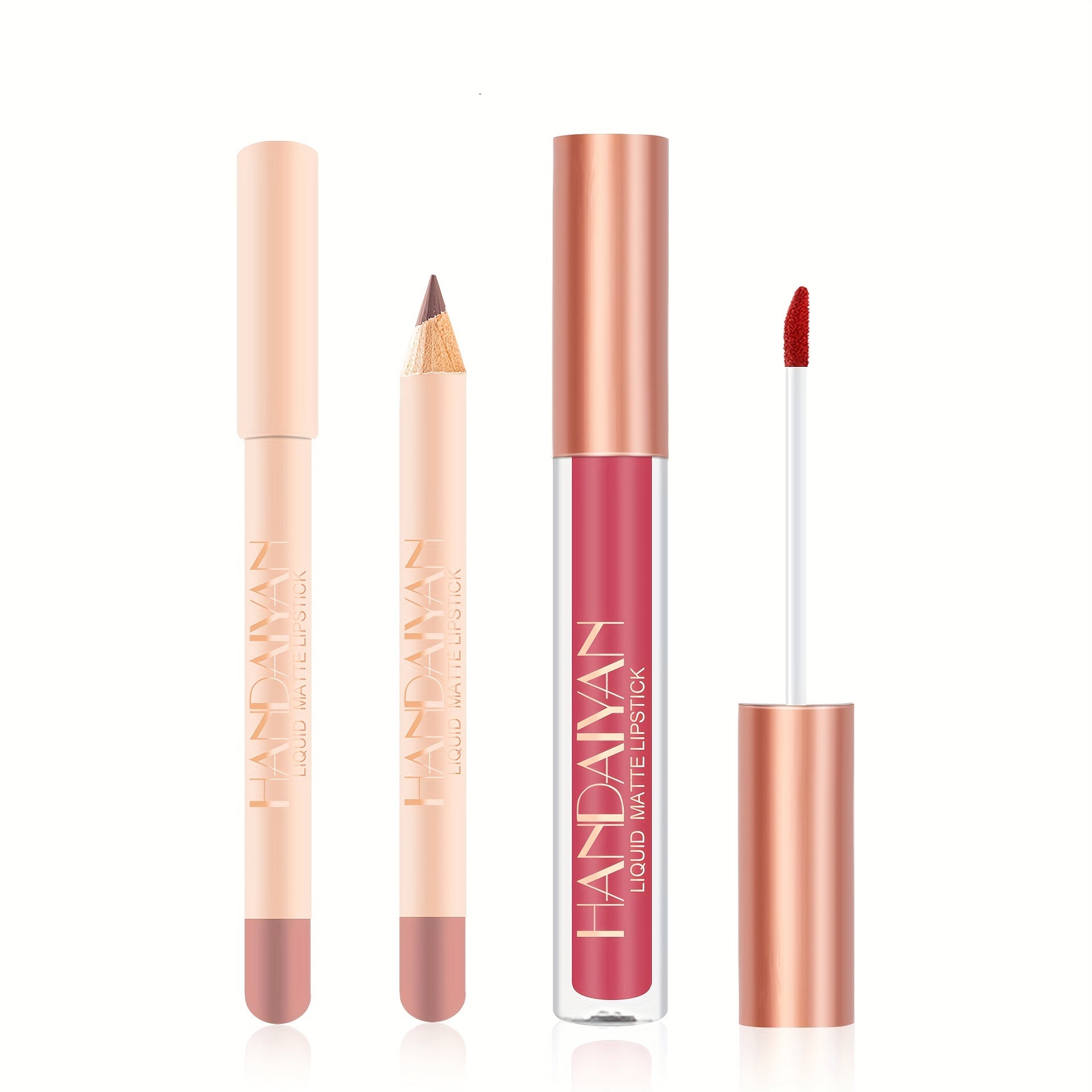 Matte Lipstick & Lip Liner Set Non-Stick High Pigment