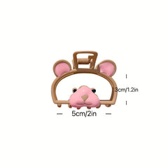 Girls Cartoon Bear Cat Hair Clips Claw Clips Princess Accessories