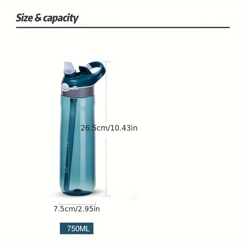 Portable Sports Water Cup With Straw Leakproof
