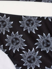 Sun Print High Stretch Cami Top & Panty Swimsuit Set