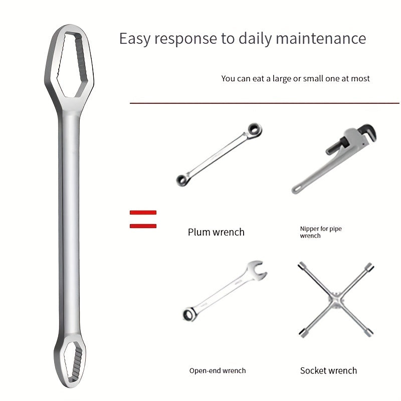 Adjustable Cross Wrench Ratchet Tool for Car Motorcycle Bicycle Repairs