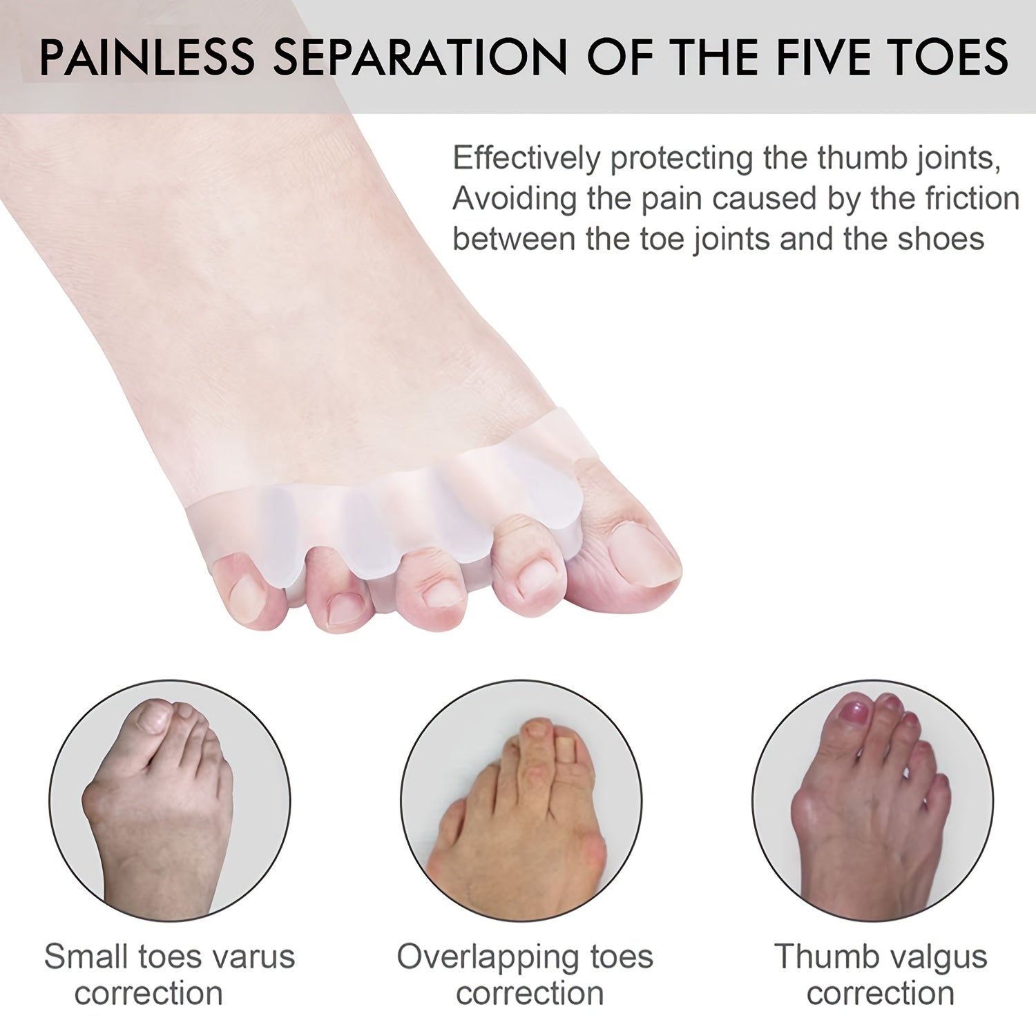 Toe Separators Bunion Corrector for Men and Women