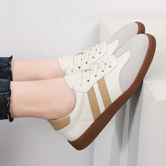 Women's Soft Sole Flat Sports Sneakers Comfort Low Board Shoes