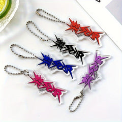 Acrylic Double sided Keychain Cartoon Key Chain For Travel
