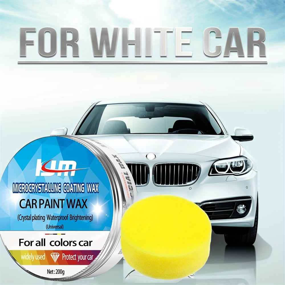 200g Car Paint Wax Crystal Coating Sponge Polishing Protection