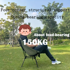 Outdoor Recliner Aluminum Camping Folding Chair