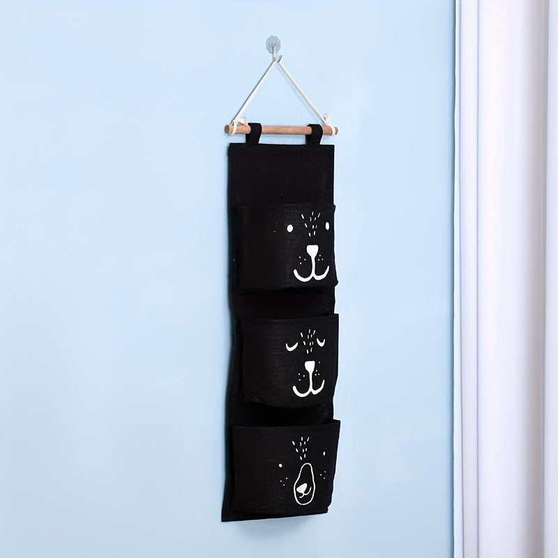 Over The Door Storage Hanging Fabric Bag Bedside Wall Hanging Storage Bag