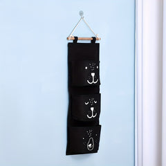 Over The Door Storage Hanging Fabric Bag Bedside Wall Hanging Storage Bag