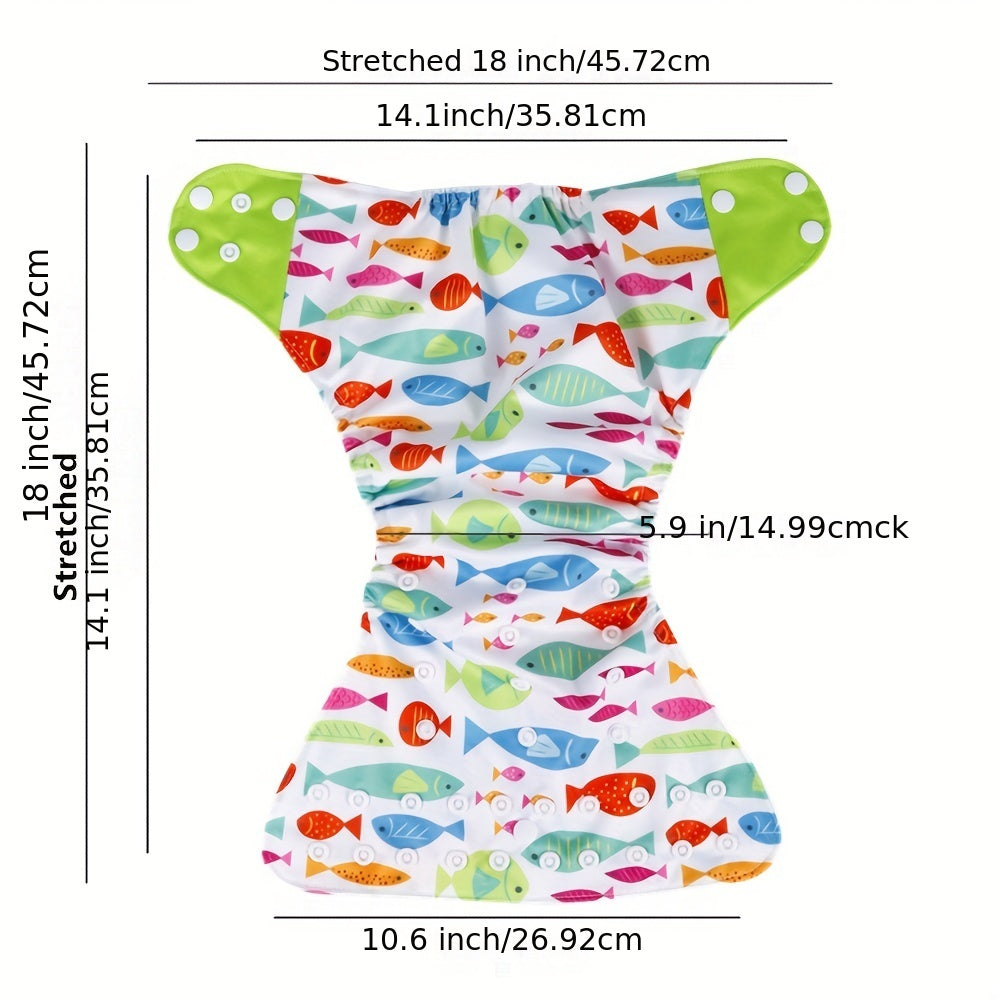 3pcs Reusable Cloth Diapers For Girls Boys Adjustable Washable Nappy