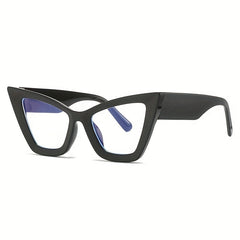 Y2K Cat Eye Clear Lens Glasses Anti Light Party Glasses