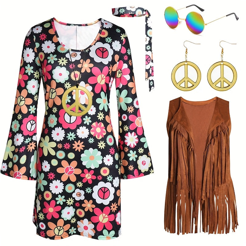 Halloween Disco 70s 80s Retro Costume Set
