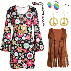 Halloween Disco 70s 80s Retro Costume Set
