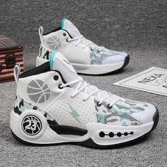 Men's Camo High Top Basketball Shoes Outdoor Sneakers