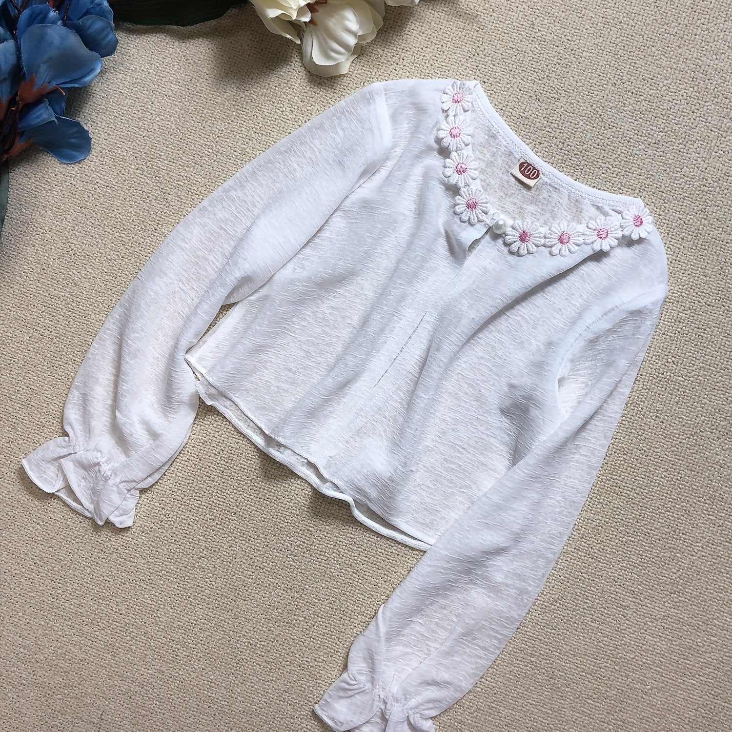 Kid's Sunscreen Shawl Long Sleeve UV Protection Cardigan