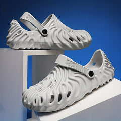 Men's Lightweight Comfy Clogs Hollow Out Non Slip Garden Shoes