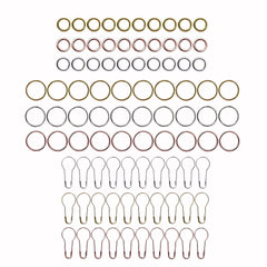 90pcs Knitting Stitch Markers Metal Crochet Locking Accessories