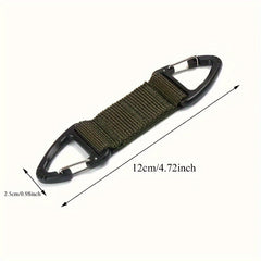 2pcs Nylon Webbing Buckle Carabiner Backpack Hanging Quick Release Keychain