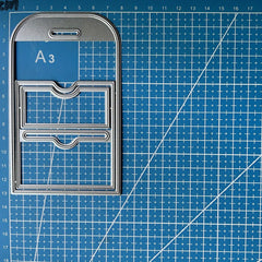 1pc Stitched Pocket Tag Set Metal Cutting Dies For DIY Album Paper Card