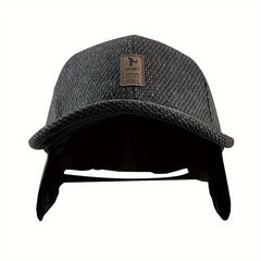 Men's Coldproof Baseball Cap with Ear Flap, Adjustable Outdoor Sports Hat