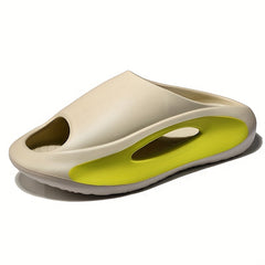 Unisex Block Casual Non Slip Slides Open Toe Beach Shoes