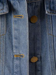 Girls Sleeveless Denim Vest Top for Street Outfit