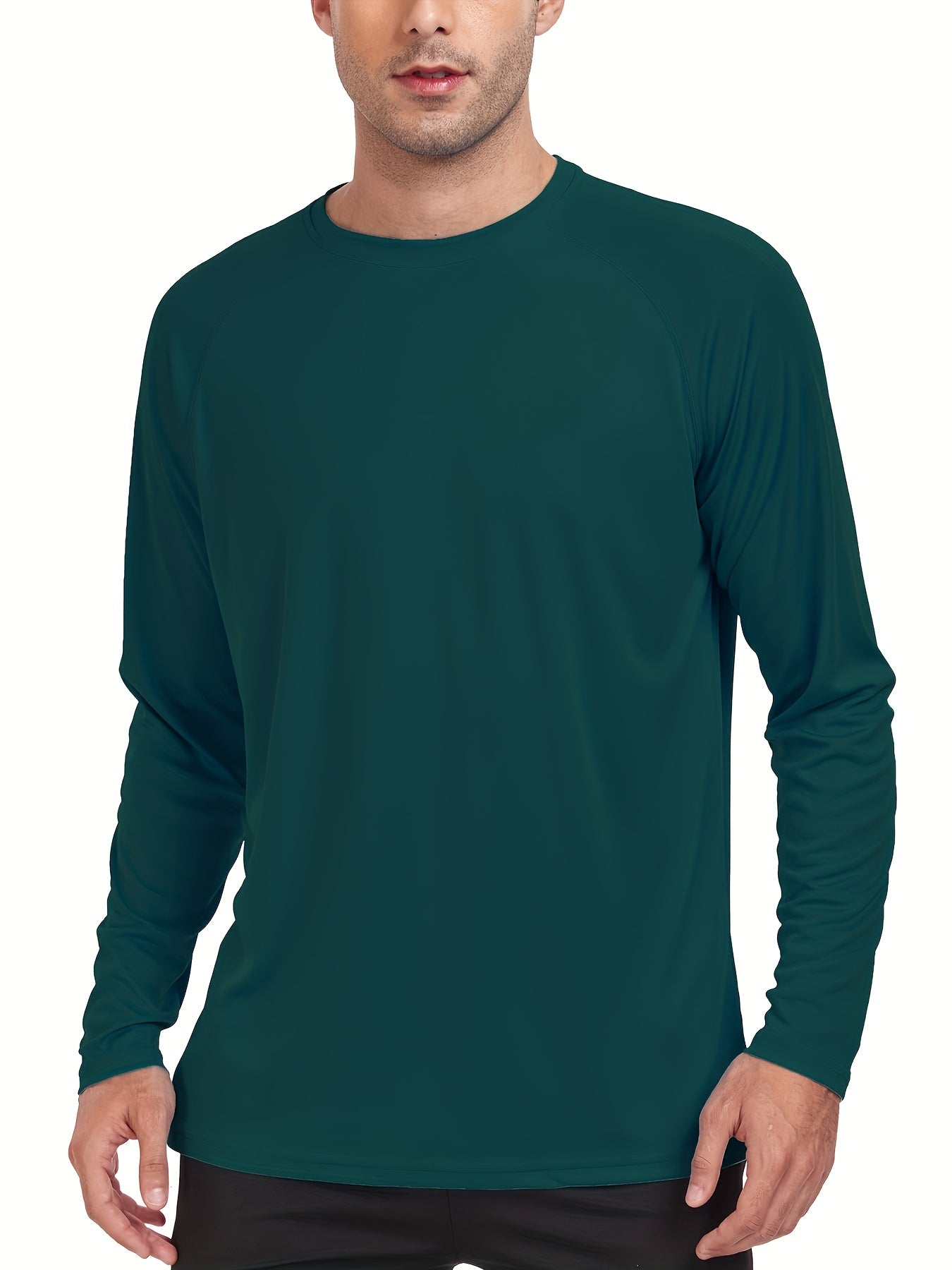 3 Pcs Men's Sun Protection Long Sleeve T shirt Lightweight Tops