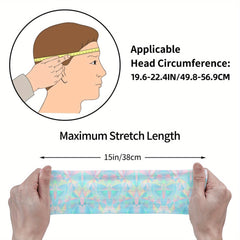 Rainbow Geometric Pattern Sport Headband Breathable & Comfortable